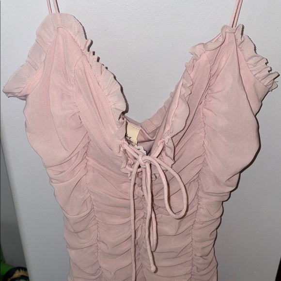 Pink Ruffled Bodysuit NWT - Picture 2 of 13